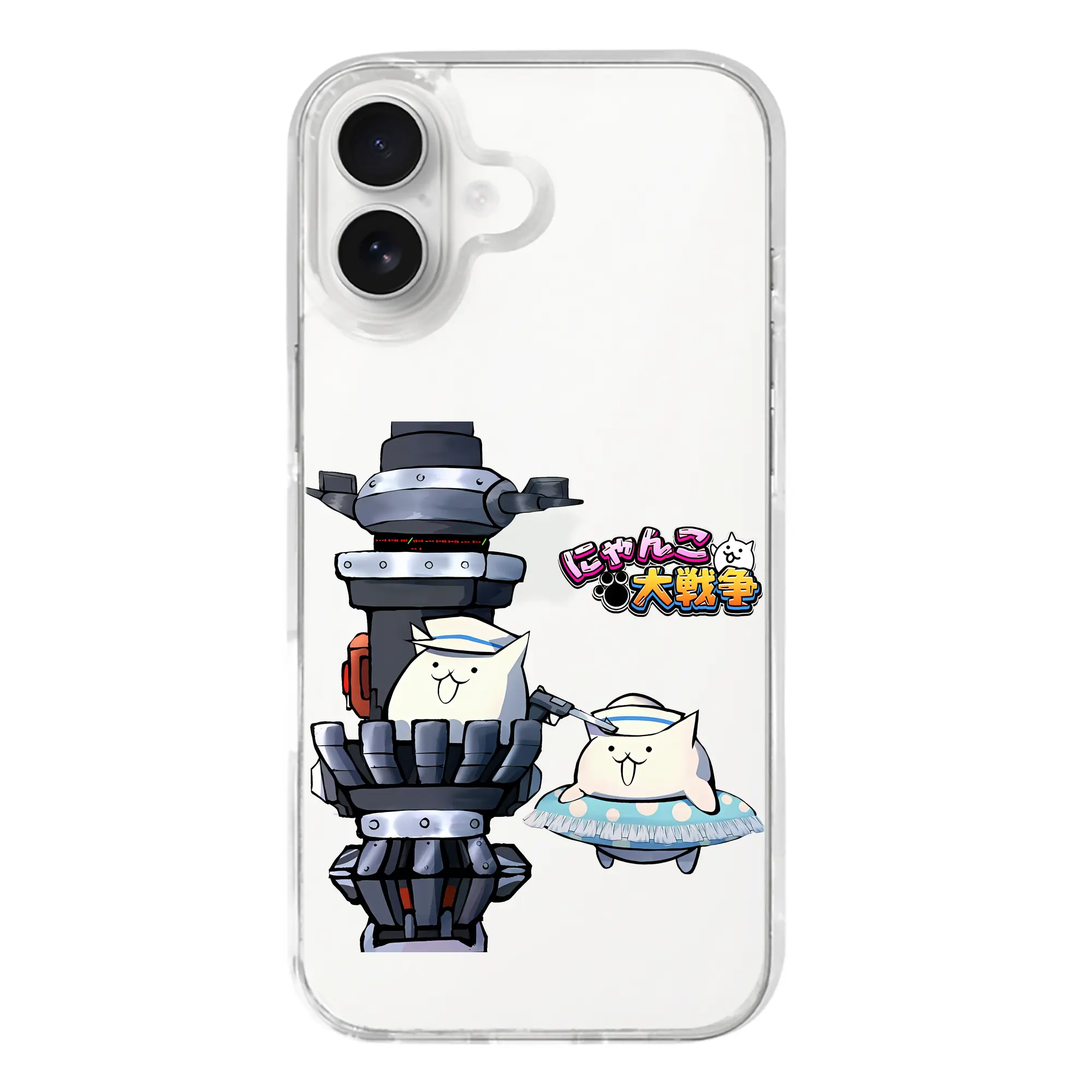 にゃんこ大戦争 グッズ - iPhone 17シリーズ 透明スマホケース – 薄型・耐衝撃・精密フィット保護カバー